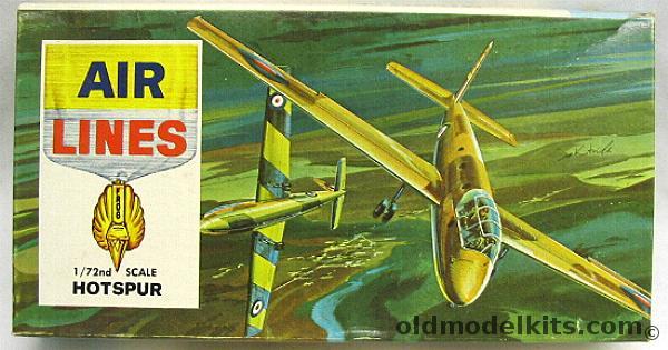 Air Lines 1/72 Hotspur II - General Aircraft Ltd  Glider - (ex Frog), 7904 plastic model kit
